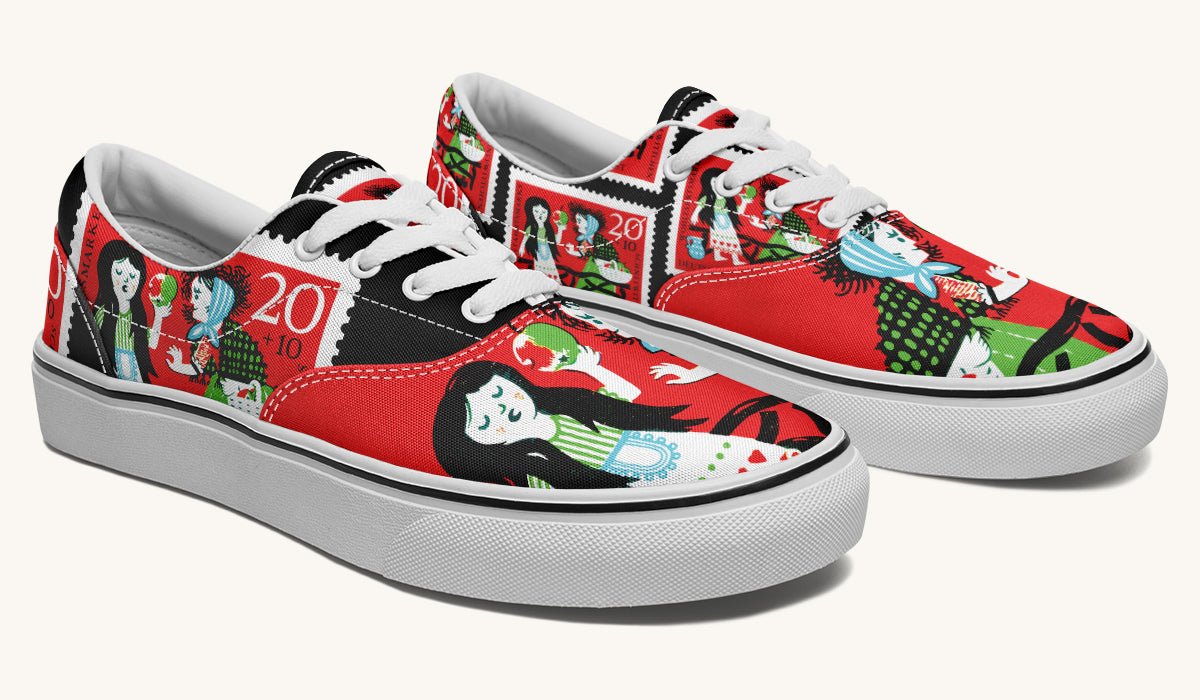 Beneath The Red Canopy Classic Shoes - Jaded Lament