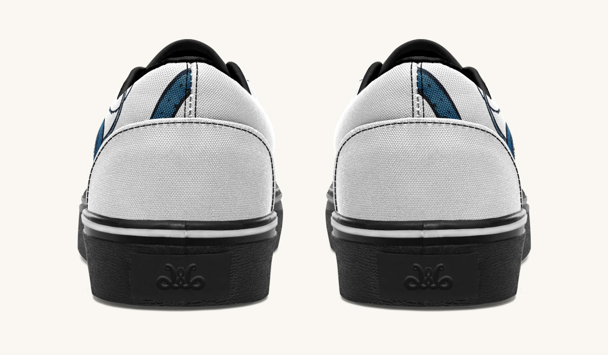 Blue Snake White Classic Shoes - Jaded Lament