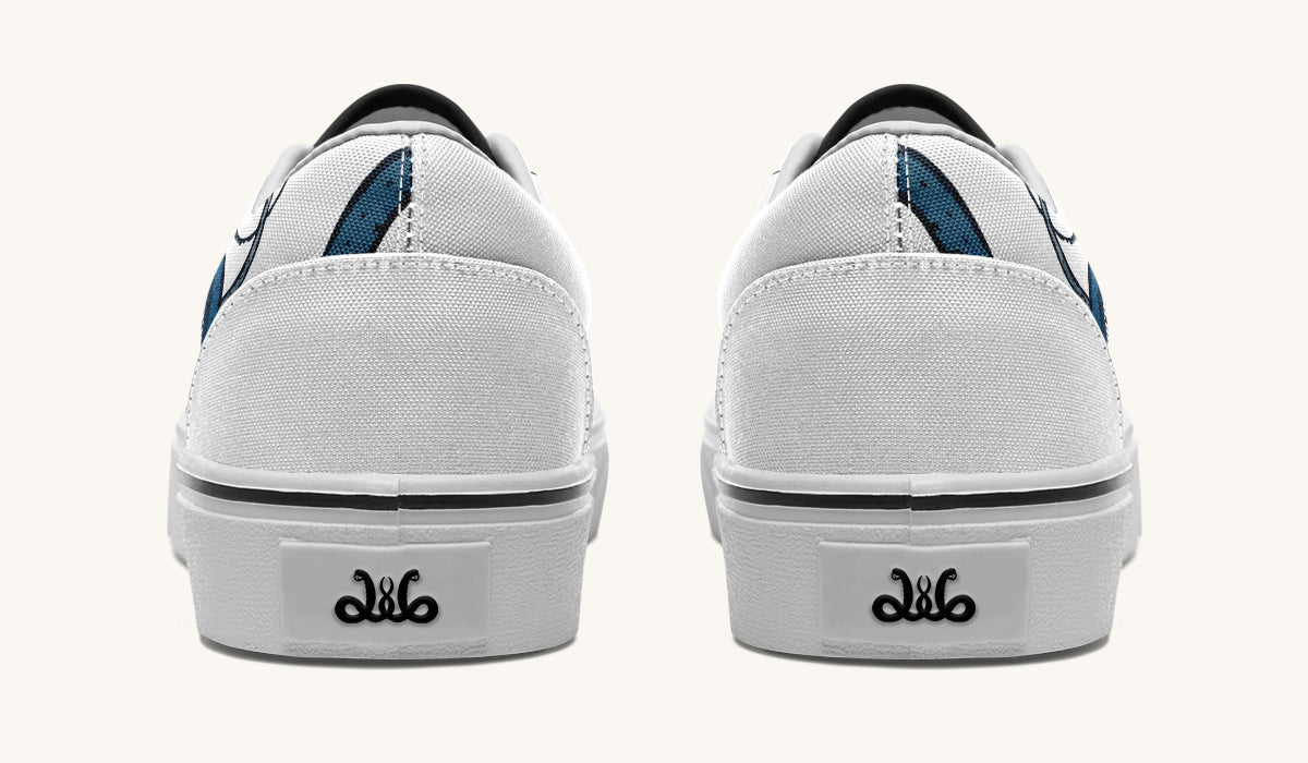 Blue Snake White Classic Shoes - Jaded Lament