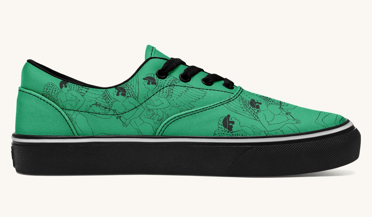 Love Gods In Flight Classic Shoes - Jaded Lament