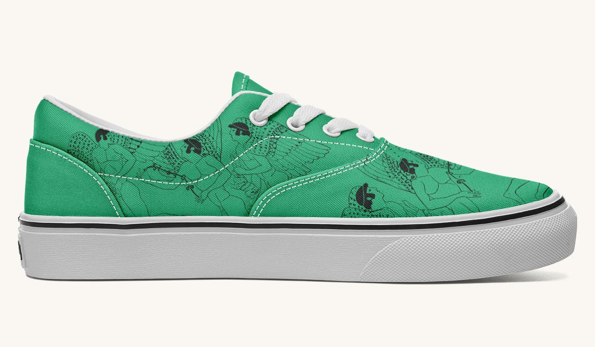 Love Gods In Flight Classic Shoes - Jaded Lament