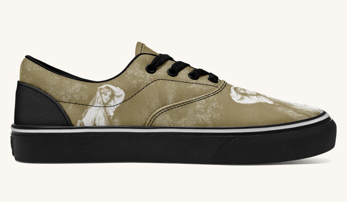 She Watched The Bones Sink Yellow Classic Shoes - Jaded Lament
