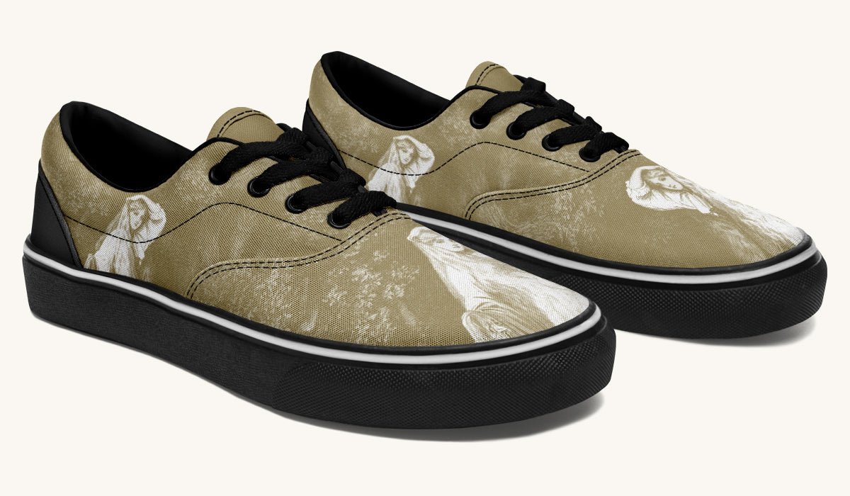 She Watched The Bones Sink Yellow Classic Shoes - Jaded Lament
