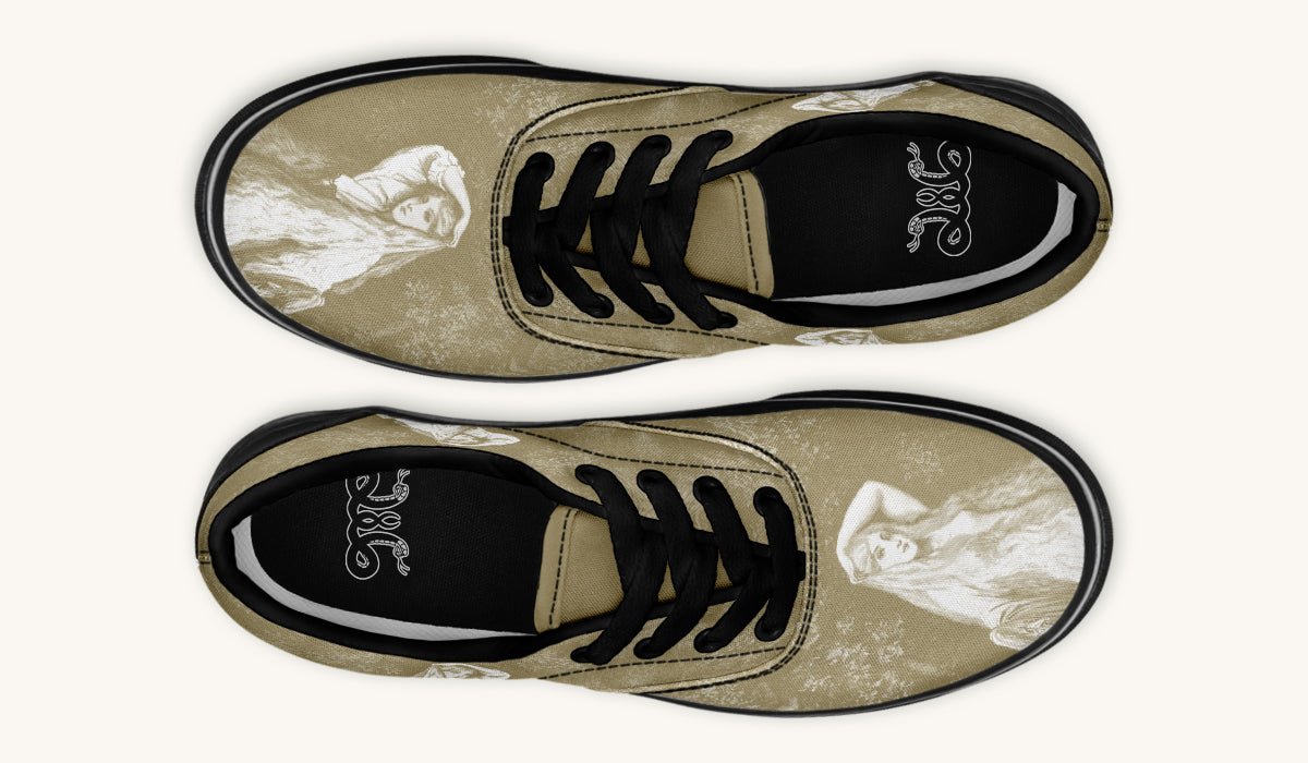 She Watched The Bones Sink Yellow Classic Shoes - Jaded Lament