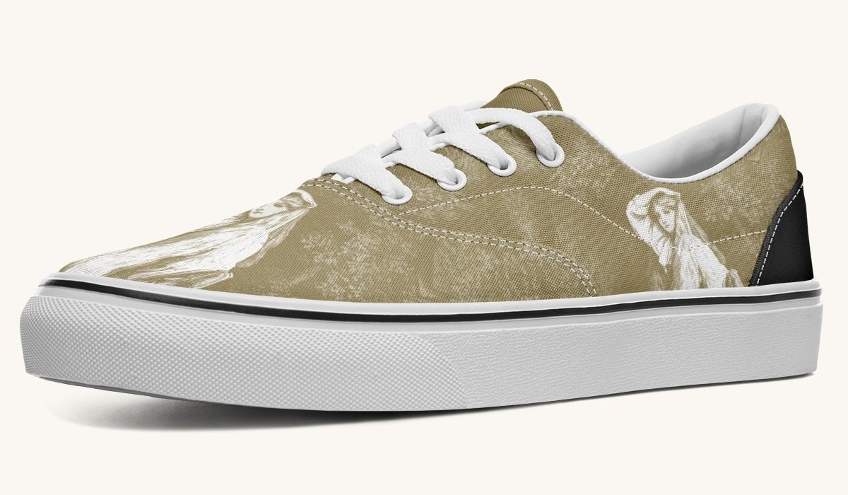 She Watched The Bones Sink Yellow Classic Shoes - Jaded Lament