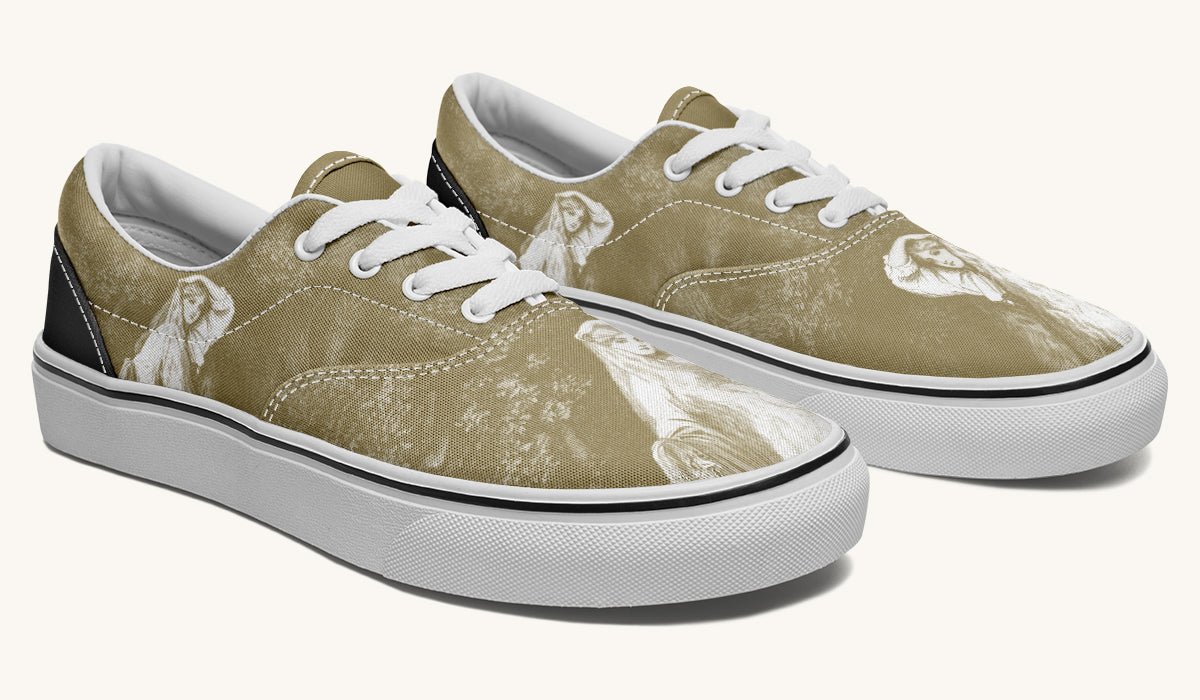 She Watched The Bones Sink Yellow Classic Shoes - Jaded Lament