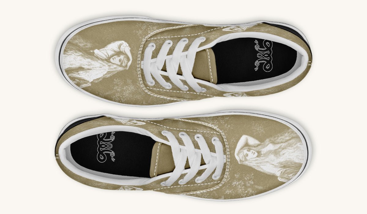 She Watched The Bones Sink Yellow Classic Shoes - Jaded Lament