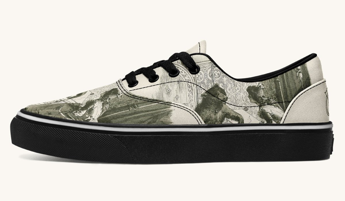 The Bear Shall Be Thy Choice Cream Classic Shoes - Jaded Lament