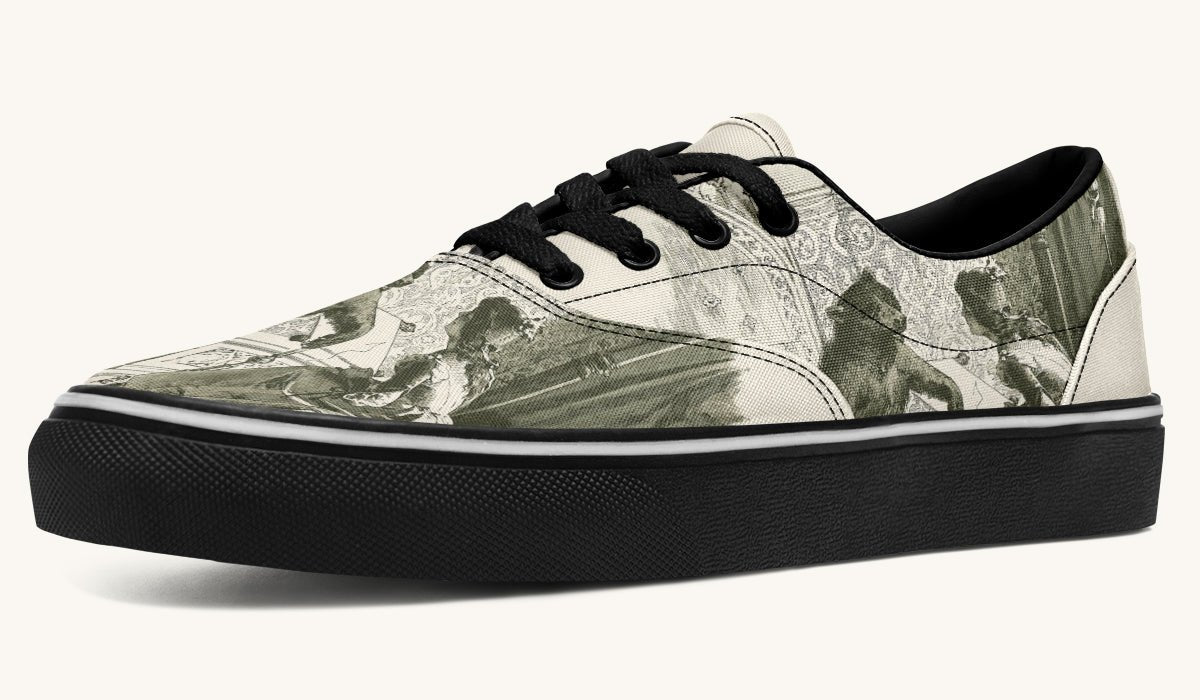 The Bear Shall Be Thy Choice Cream Classic Shoes - Jaded Lament