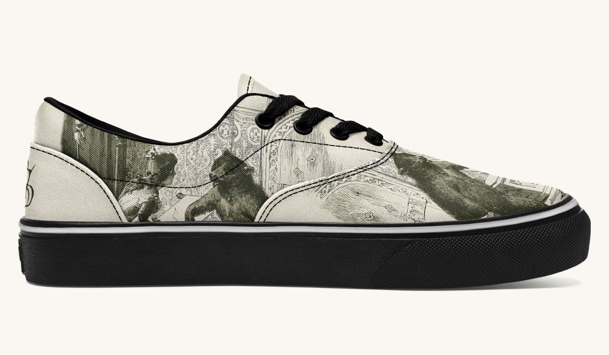 The Bear Shall Be Thy Choice Cream Classic Shoes - Jaded Lament