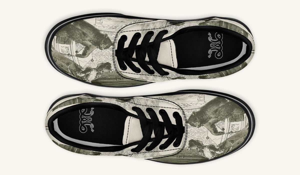 The Bear Shall Be Thy Choice Cream Classic Shoes - Jaded Lament