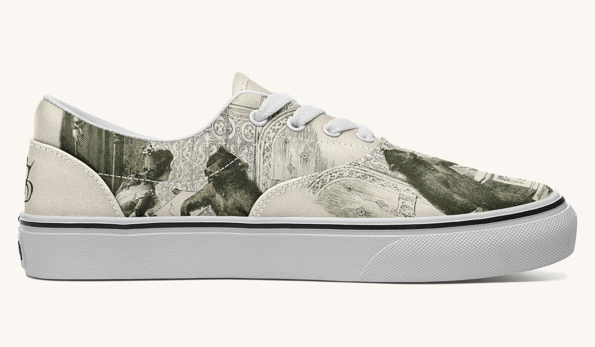 The Bear Shall Be Thy Choice Cream Classic Shoes - Jaded Lament