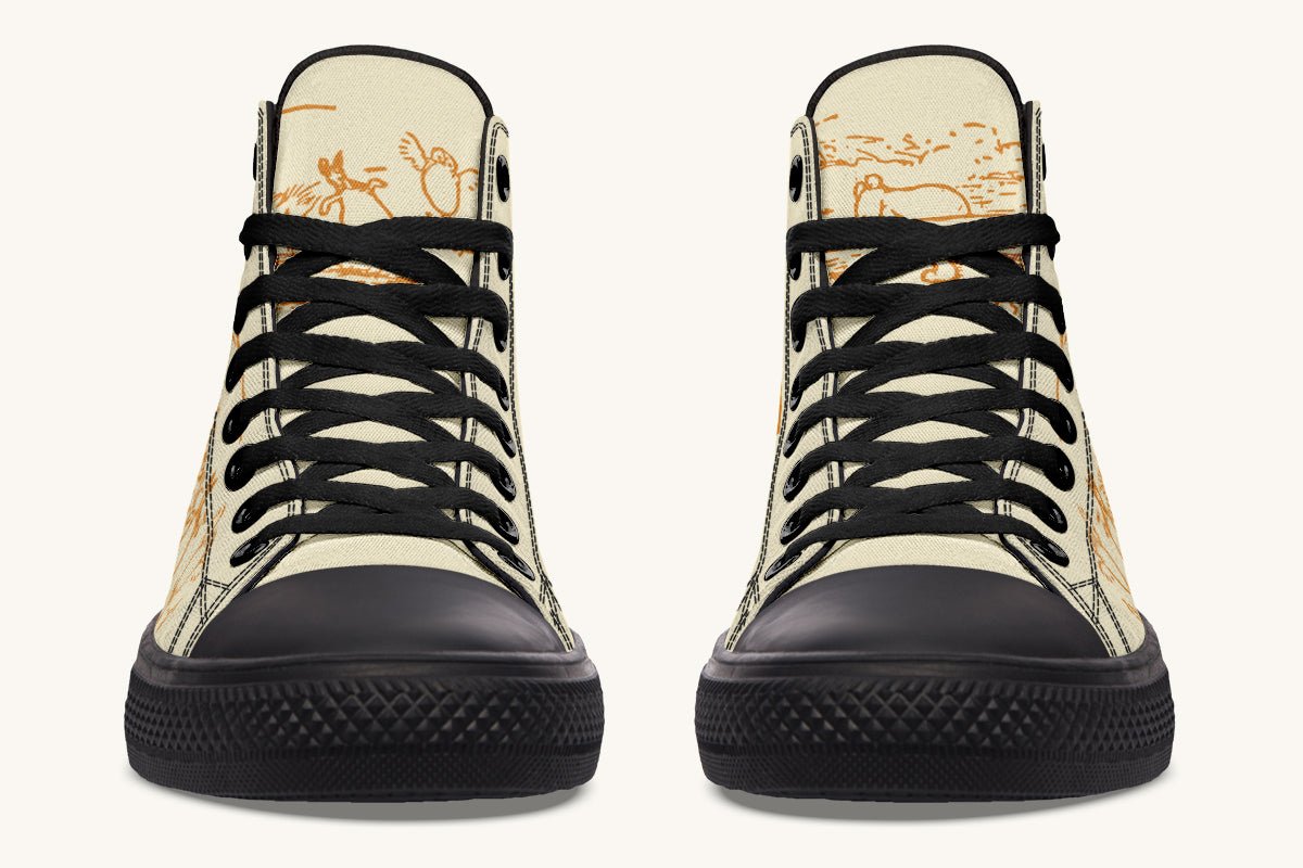A Day With Friends Winnie the Pooh Hightops - Jaded Lament