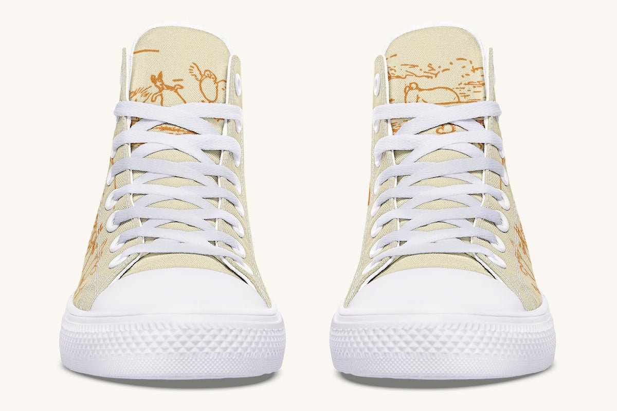 A Day With Friends Winnie the Pooh Hightops - Jaded Lament