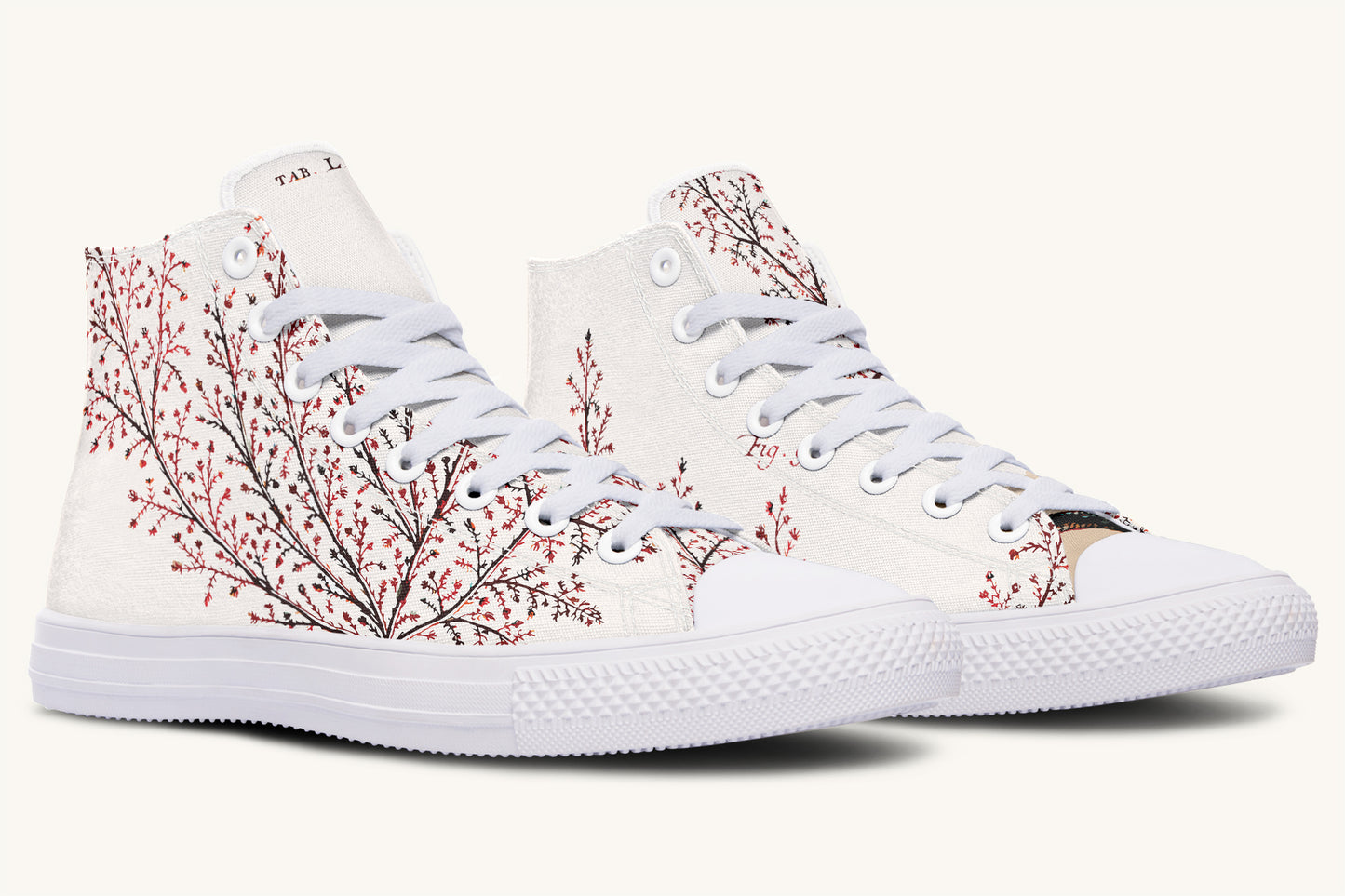 A Delicate Breath Red Hightops - Jaded Lament