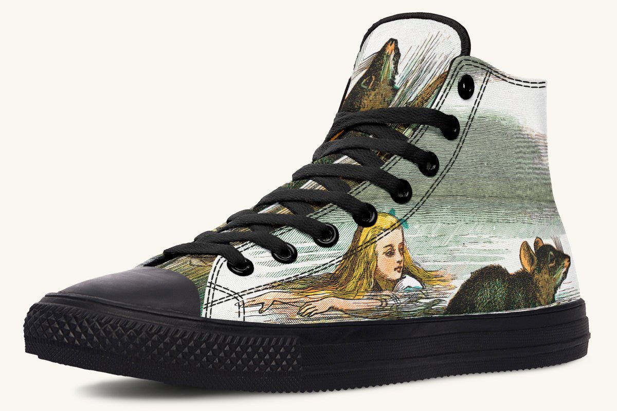 Alice in Wonderland's Pool of Tears Hightops - Jaded Lament
