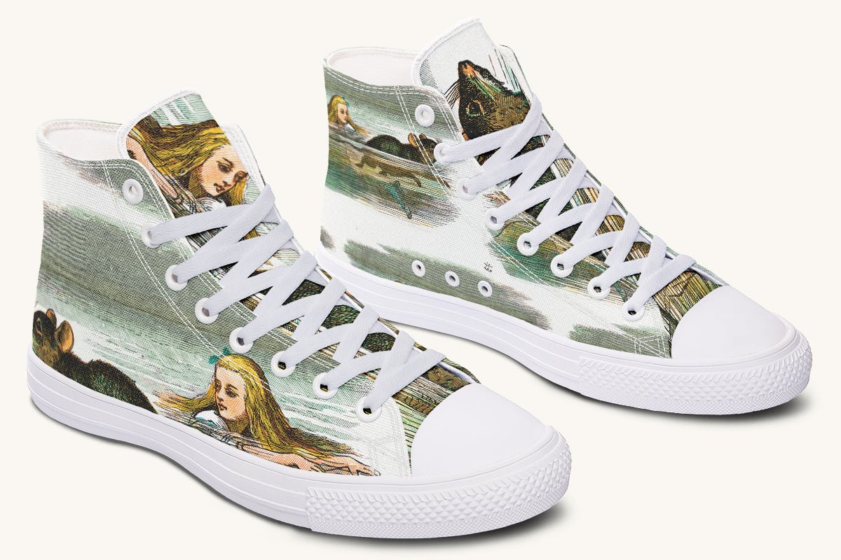Alice in Wonderland's Pool of Tears Hightops - Jaded Lament