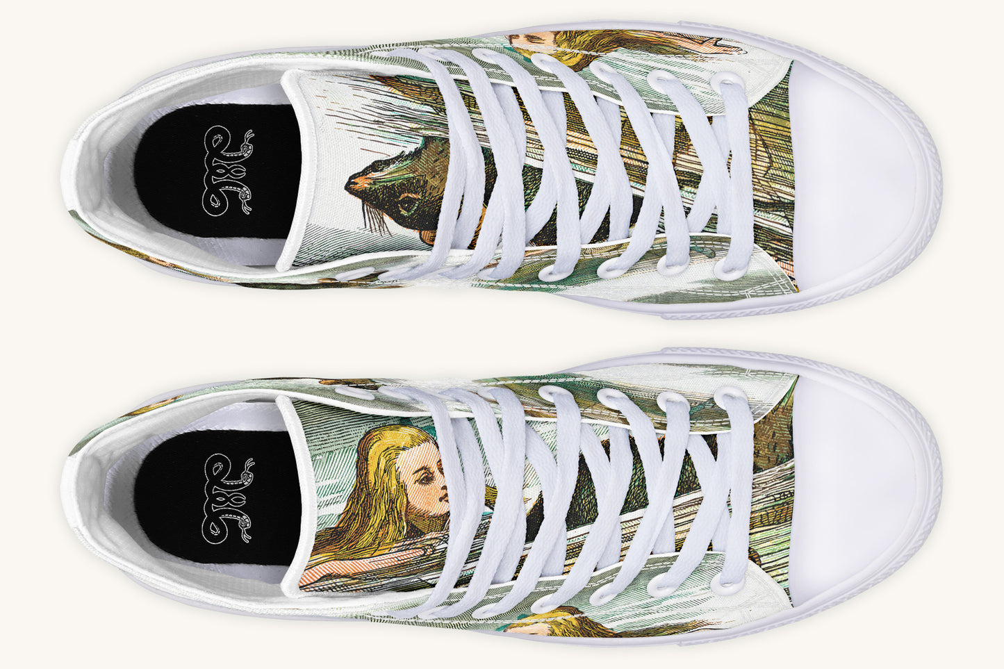 Alice in Wonderland's Pool of Tears Hightops - Jaded Lament
