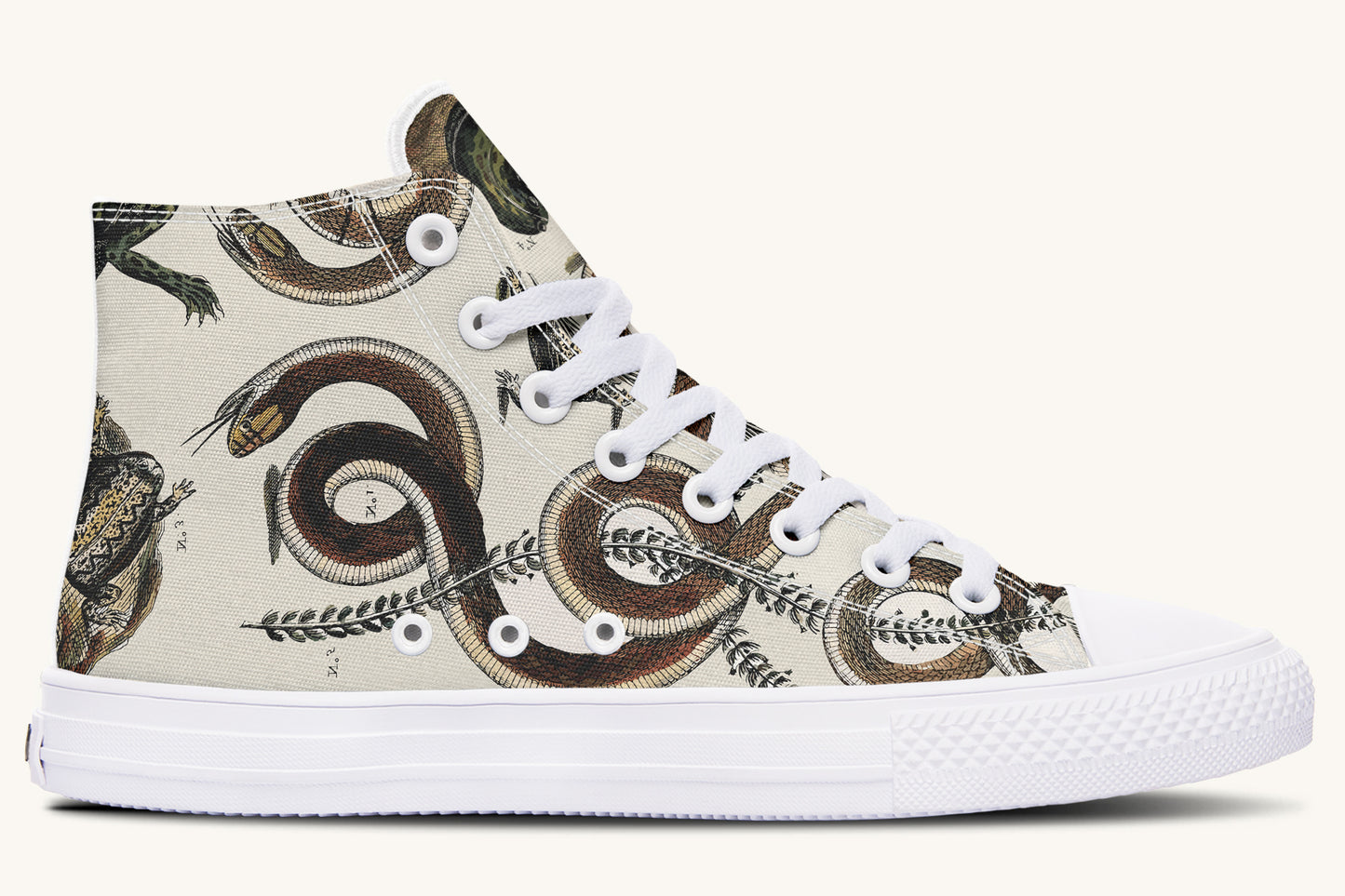 An Arrangement of Frogs and Snakes Hightops - Jaded Lament