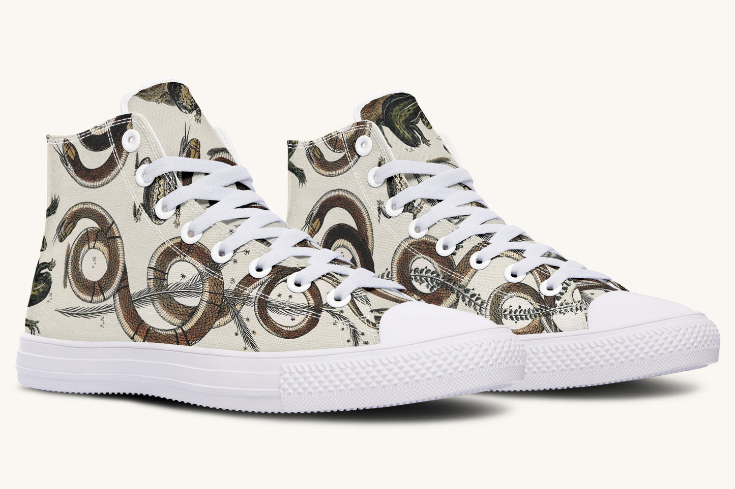 An Arrangement of Frogs and Snakes Hightops - Jaded Lament