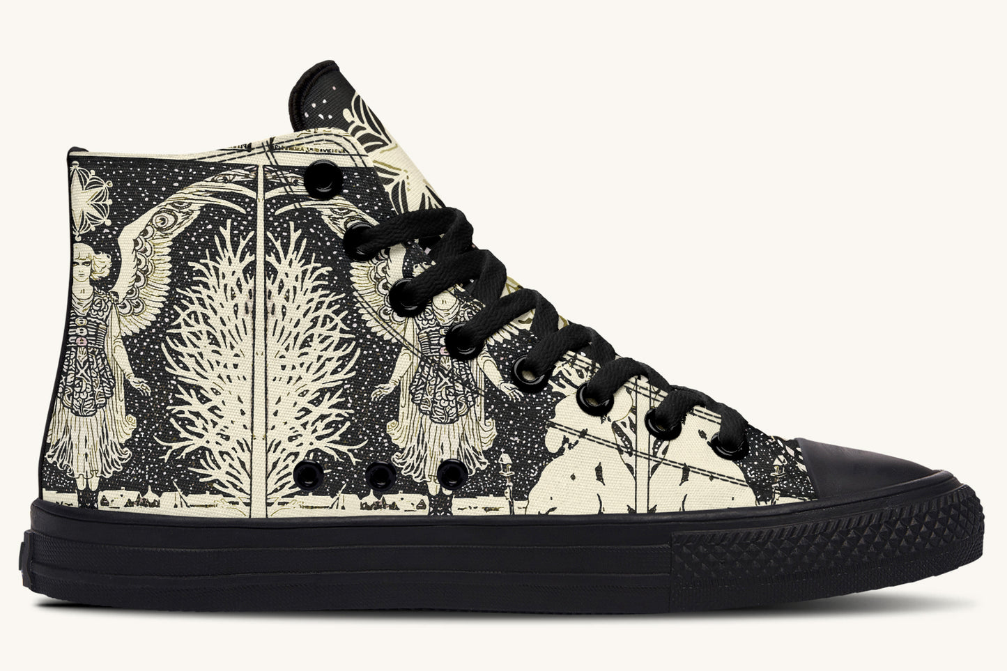 Call Upon the Star Cream Hightops - Jaded Lament