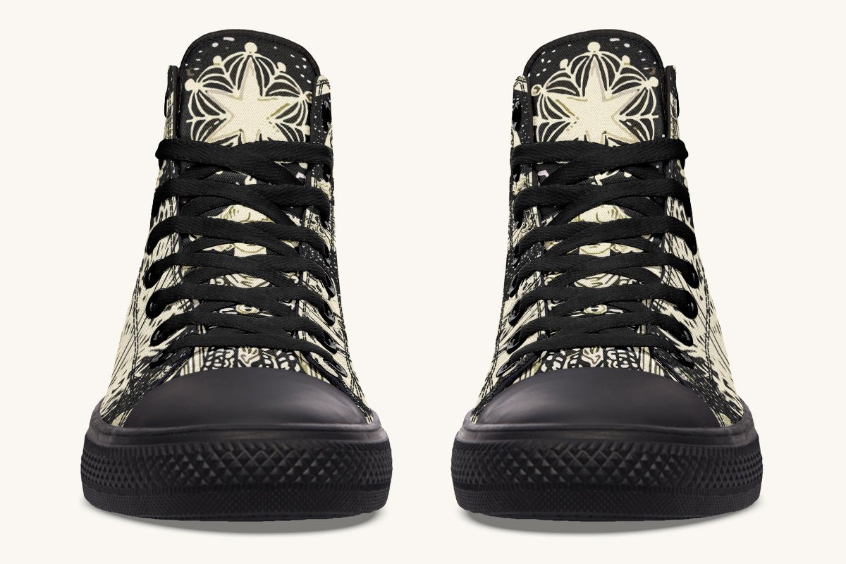 Call Upon the Star Cream Hightops - Jaded Lament