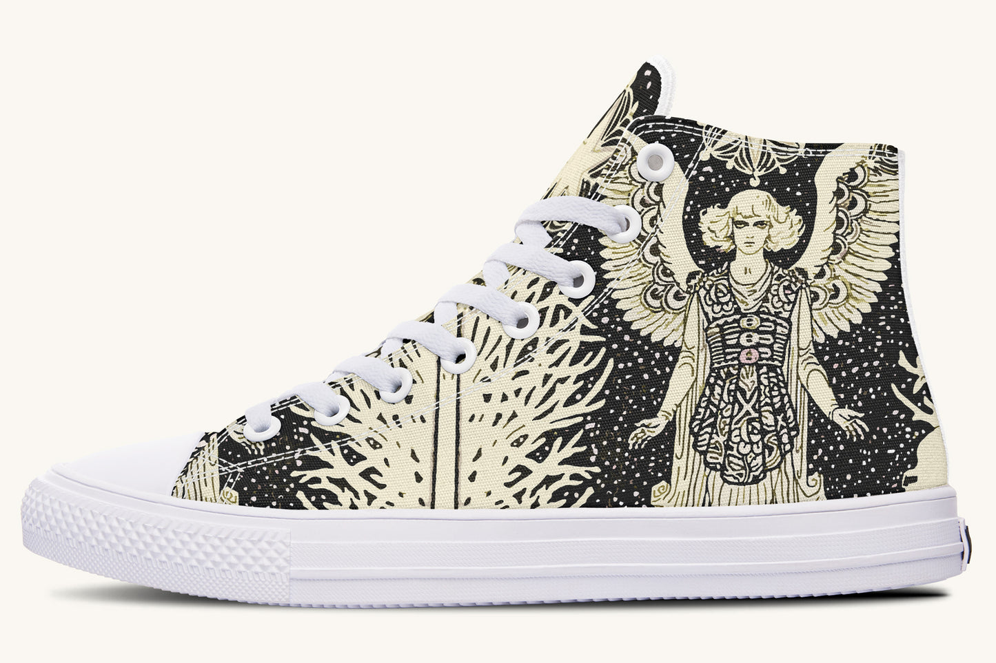 Call Upon the Star Cream Hightops - Jaded Lament