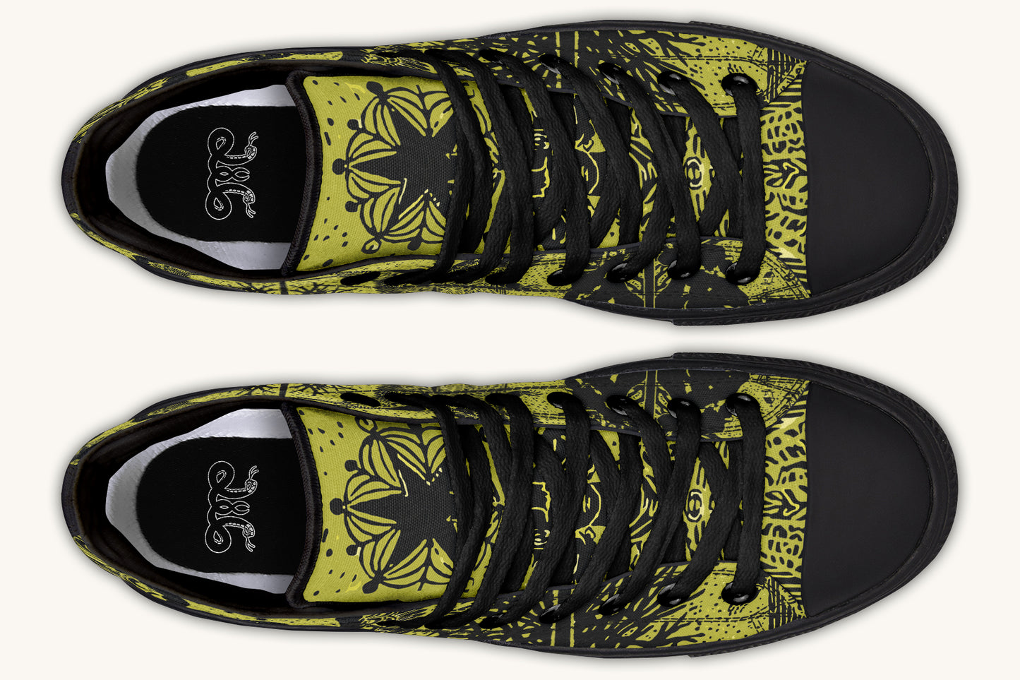 Call Upon the Star Gold Black Hightops - Jaded Lament