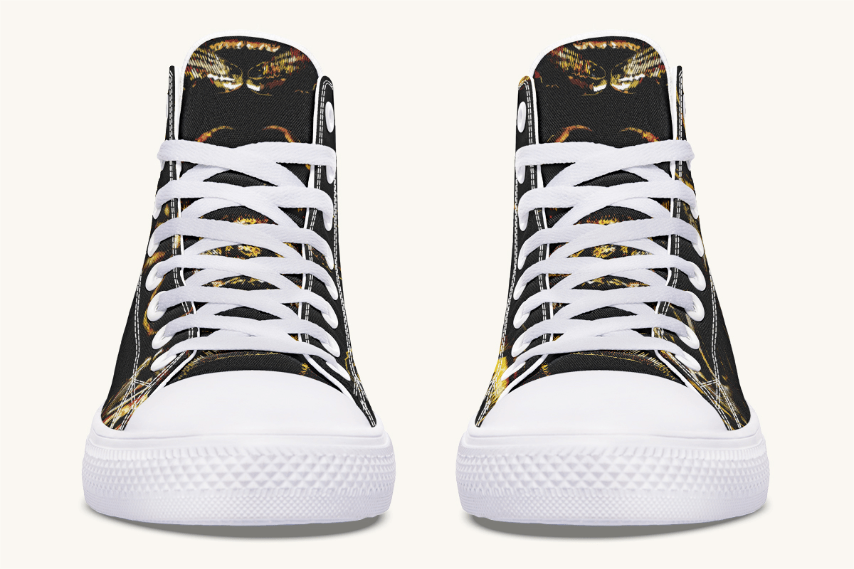 Crawl The Sea of Stars Black Hightops - Jaded Lament