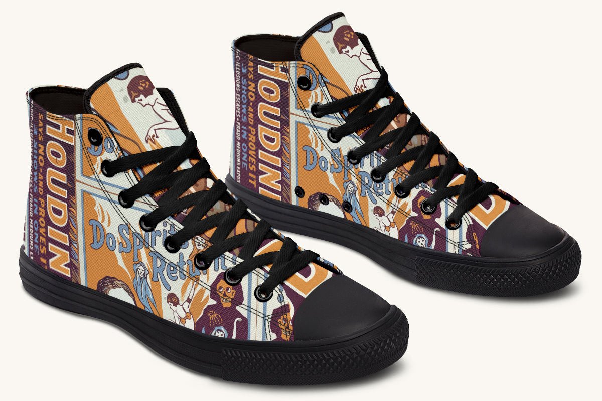 Do Spirits Exist Hightops Harry Houdini Design - Jaded Lament