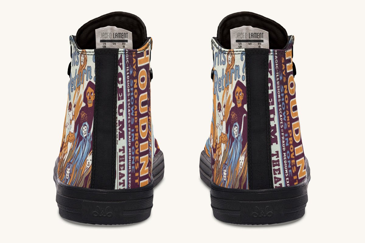 Do Spirits Exist Hightops Harry Houdini Design - Jaded Lament