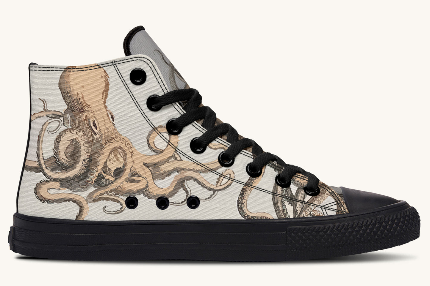 Kraken Unleashed Light Brown Hightops - Jaded Lament