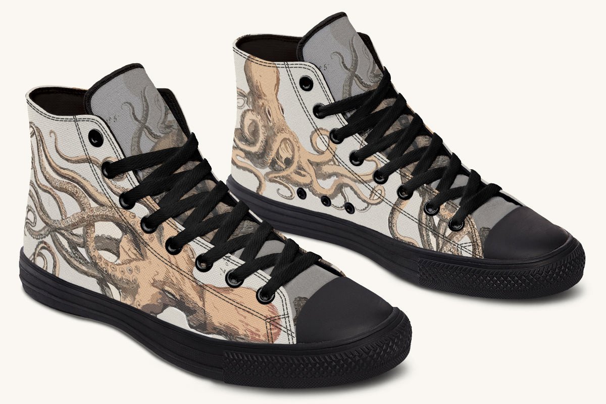 Kraken Unleashed Light Brown Hightops - Jaded Lament