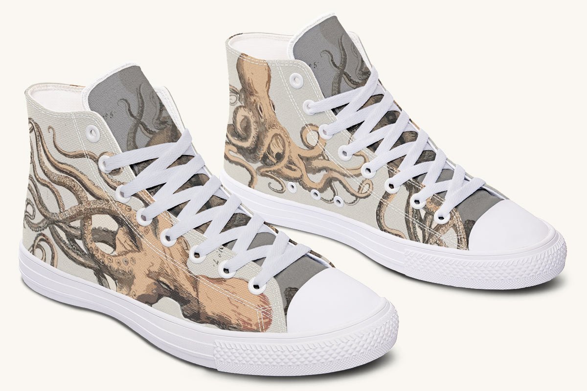 Kraken Unleashed Light Brown Hightops - Jaded Lament
