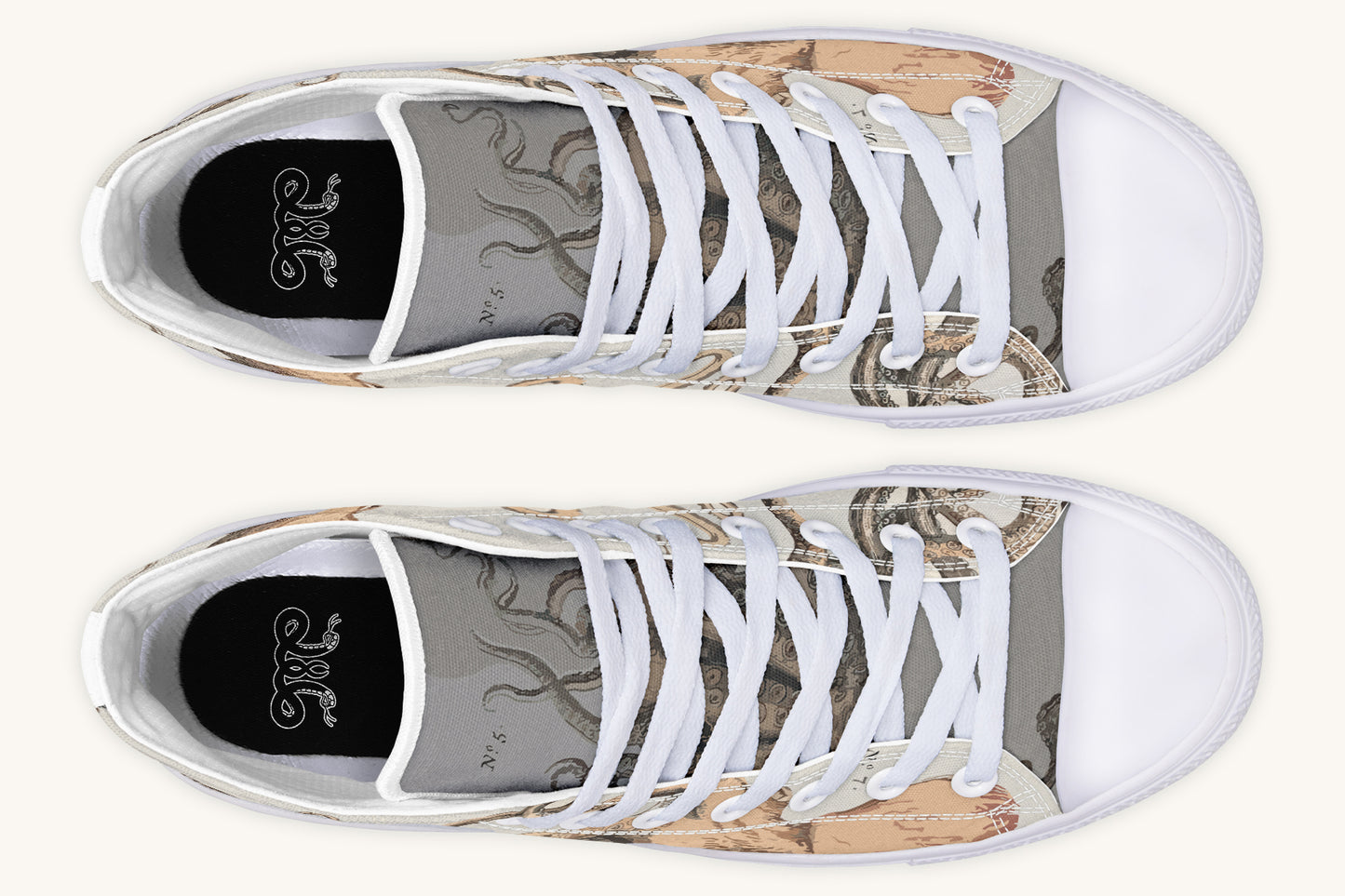 Kraken Unleashed Light Brown Hightops - Jaded Lament