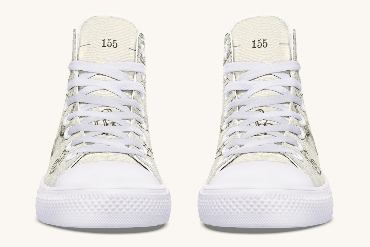 The Bear Shall Be Thy Choice (Cream) Hightops - Jaded Lament