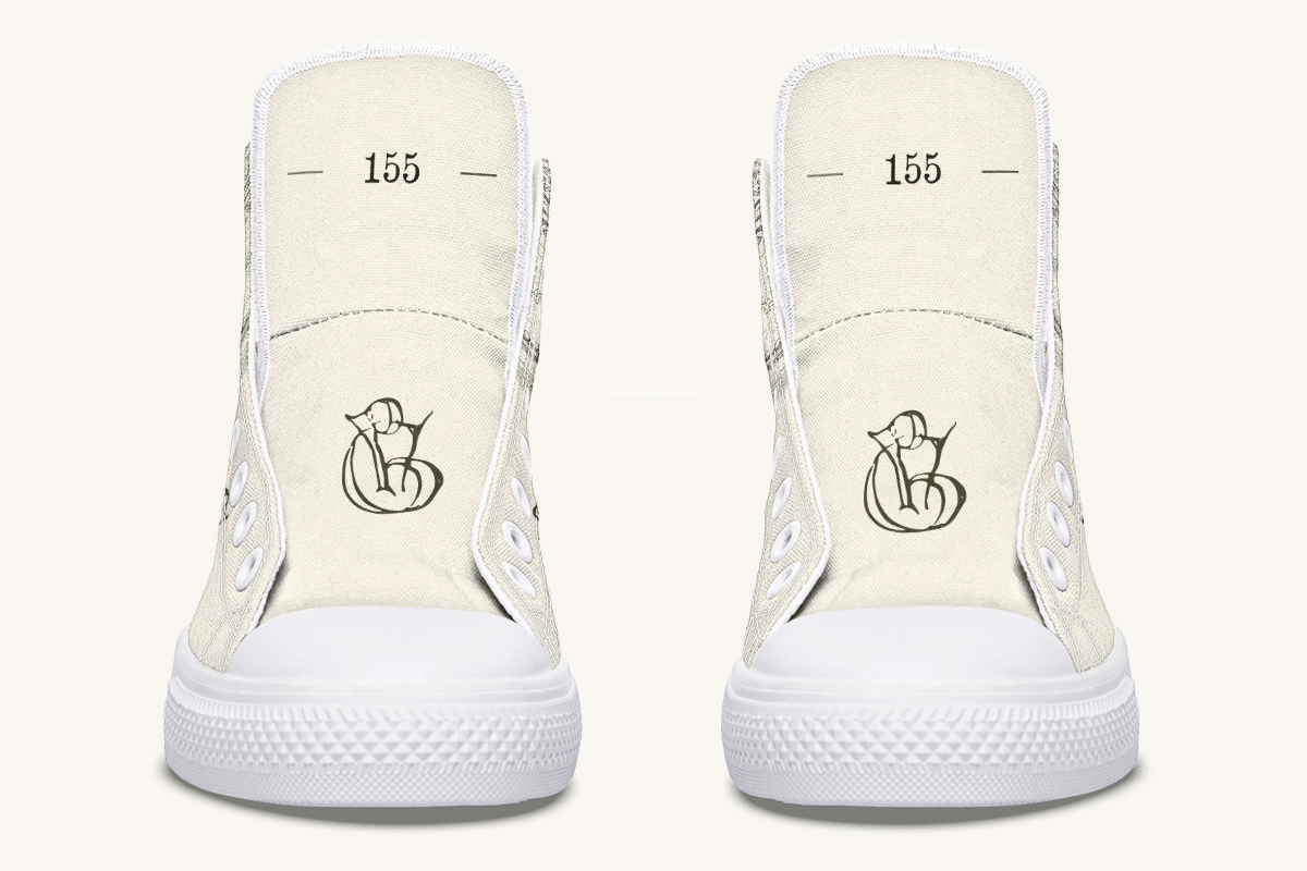 The Bear Shall Be Thy Choice (Cream) Hightops - Jaded Lament