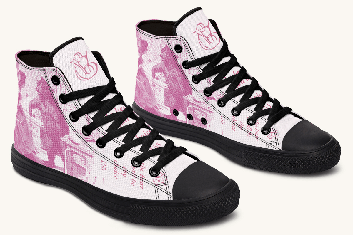 The Bear Shall Be Thy Choice (Pink) Hightops - Jaded Lament