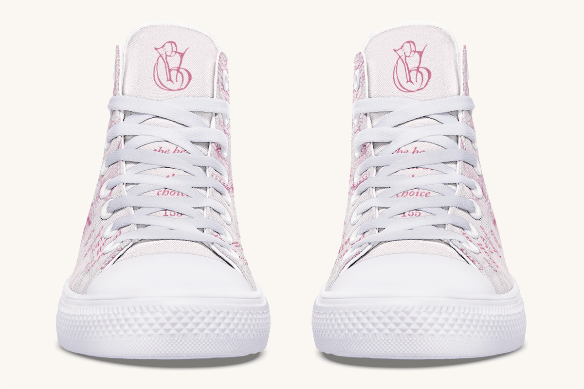The Bear Shall Be Thy Choice (Pink) Hightops - Jaded Lament
