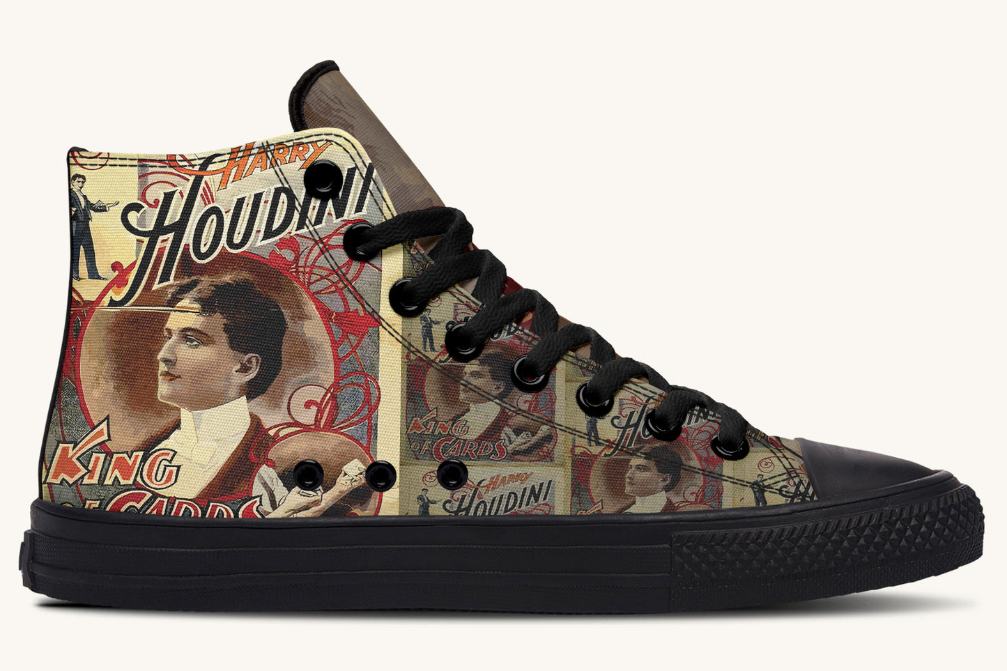 The King of Cards Harry Houdini Hightops