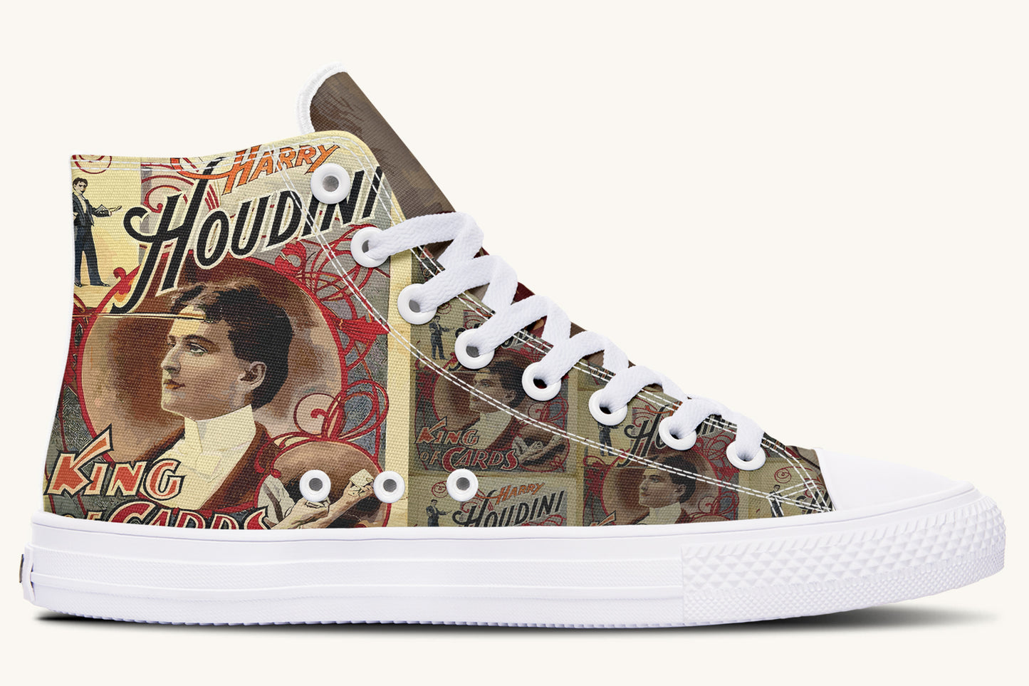 The King of Cards Harry Houdini Hightops