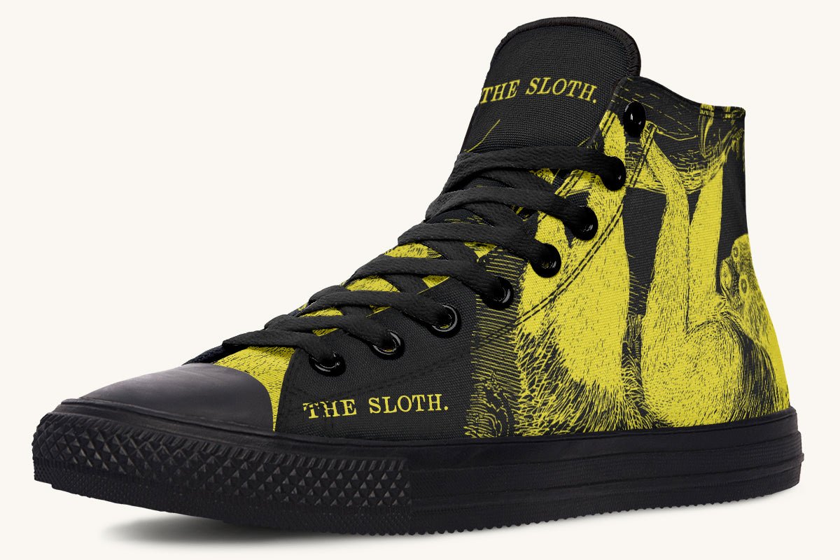 The Sloth Stays Occult Yellow Hightops - Jaded Lament
