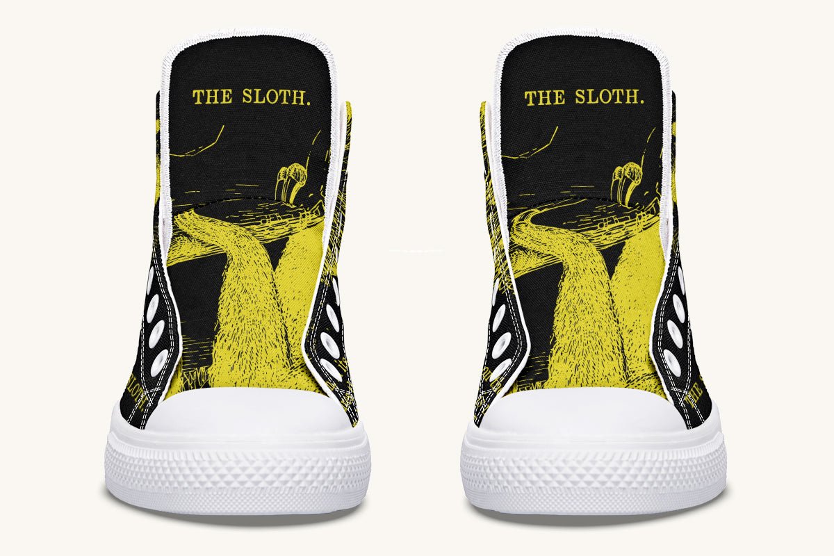 The Sloth Stays Occult Yellow Hightops - Jaded Lament