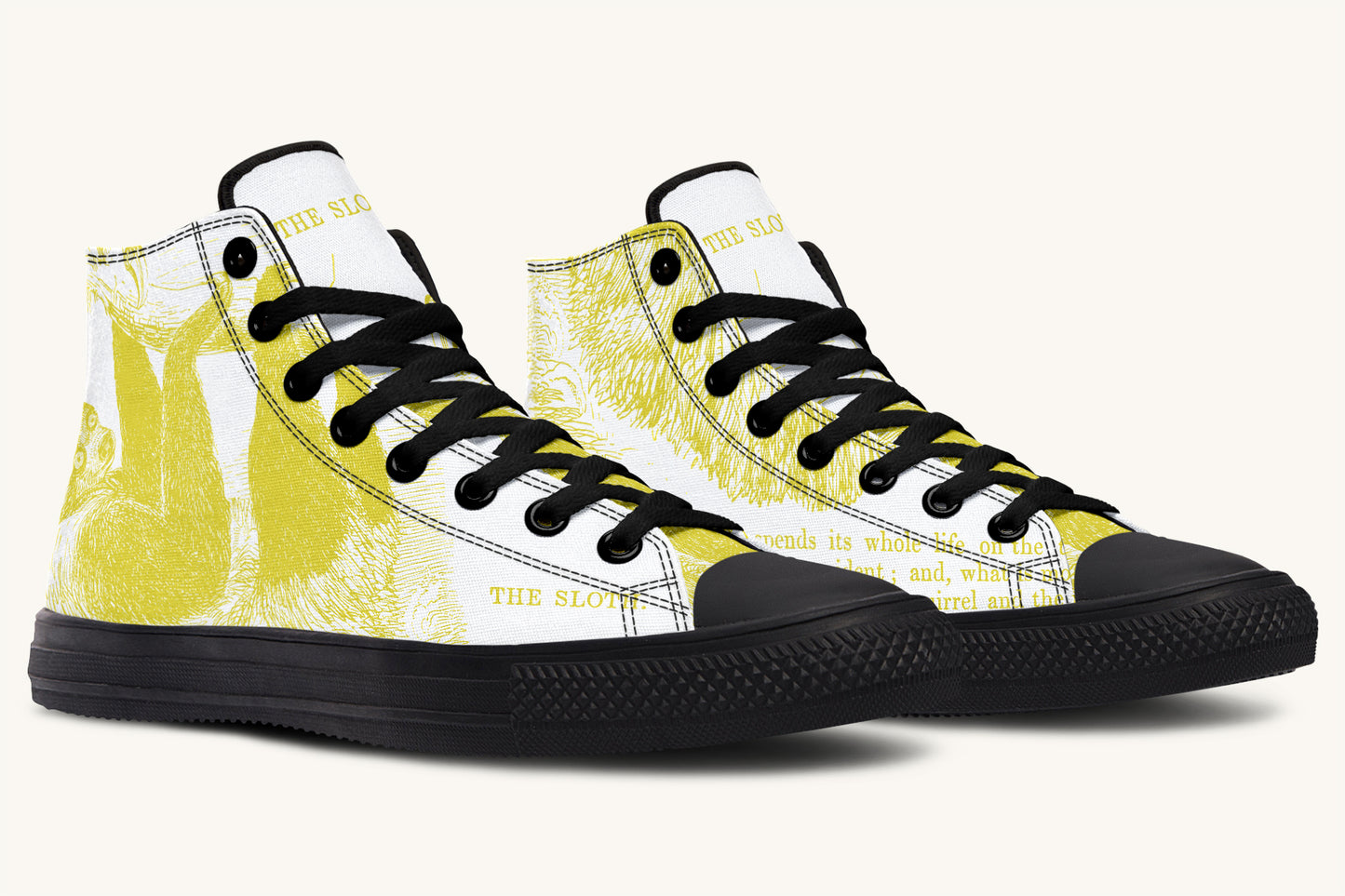 The Sloth Stays Soft Glow Hightops - Jaded Lament