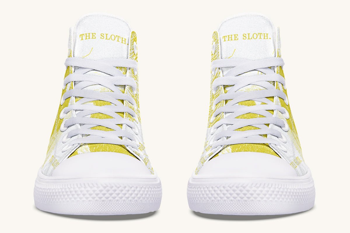 The Sloth Stays Soft Glow Hightops - Jaded Lament