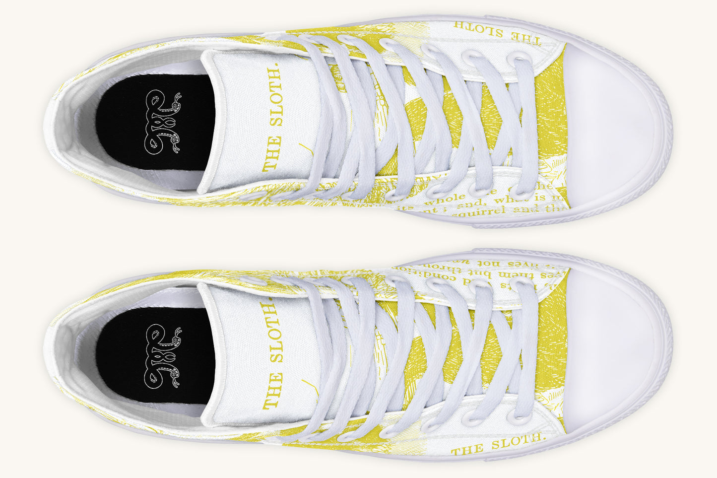 The Sloth Stays Soft Glow Hightops - Jaded Lament