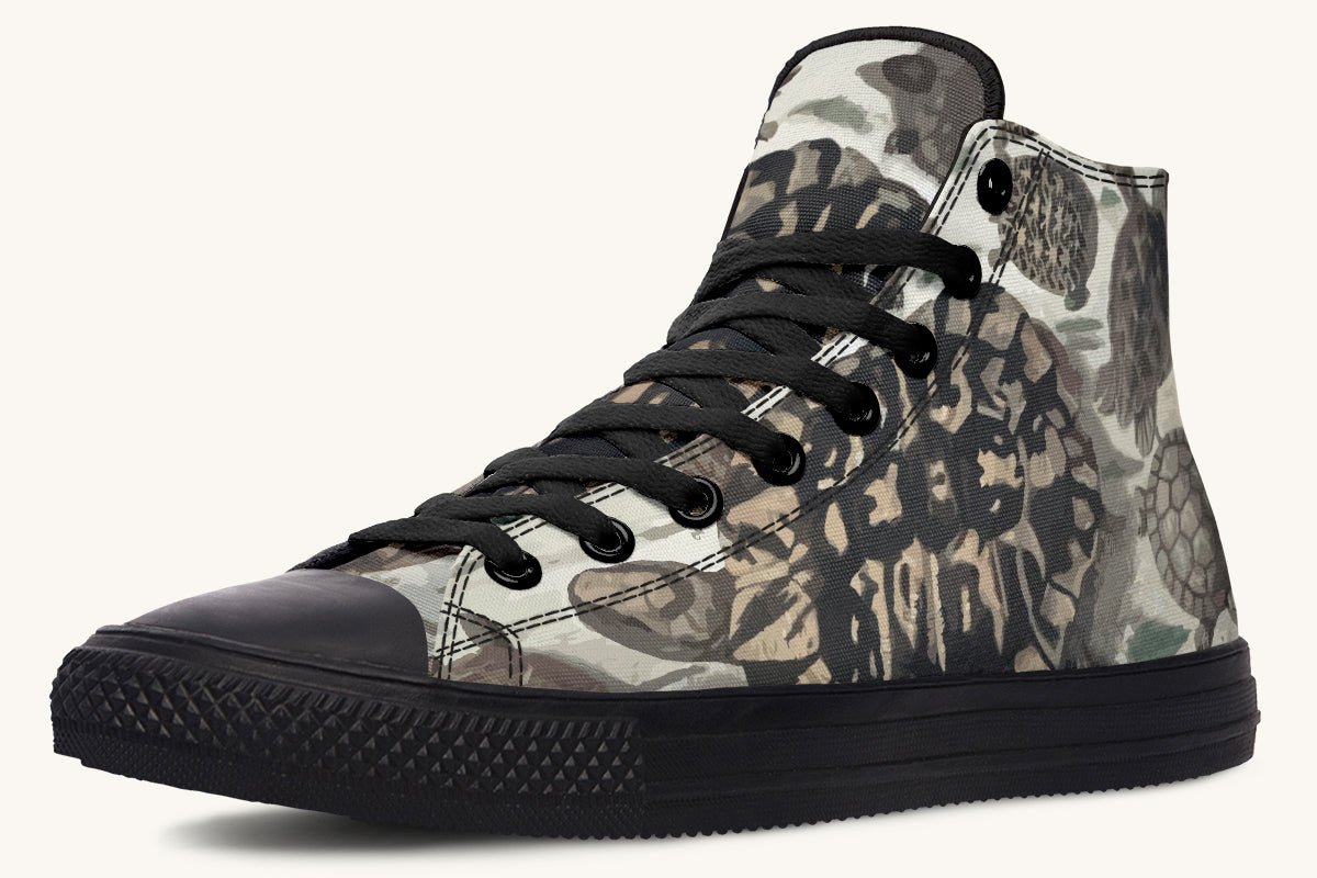 Turtle Time Desaturated Hightops - Jaded Lament