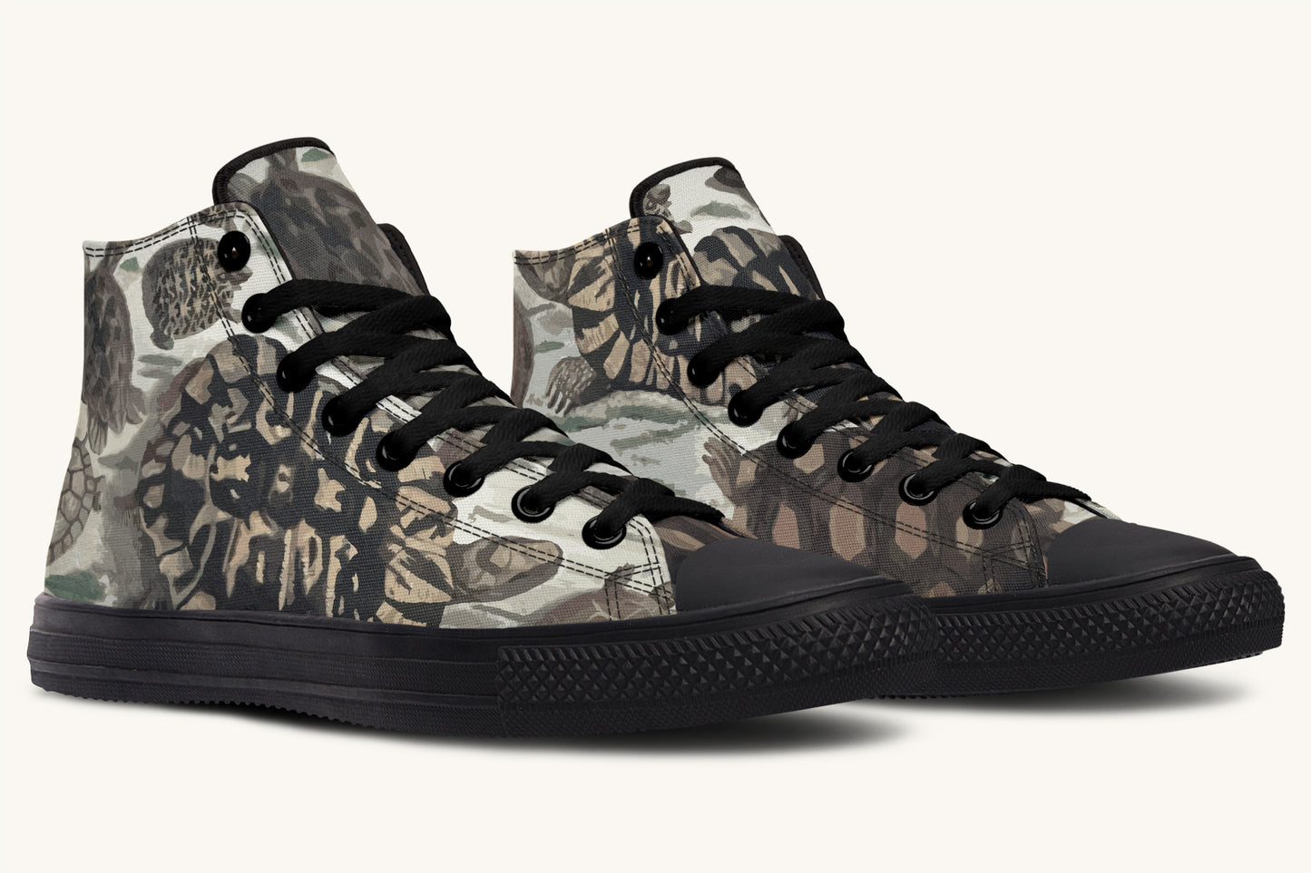 Turtle Time Desaturated Hightops - Jaded Lament