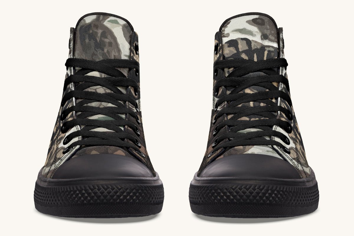 Turtle Time Desaturated Hightops - Jaded Lament