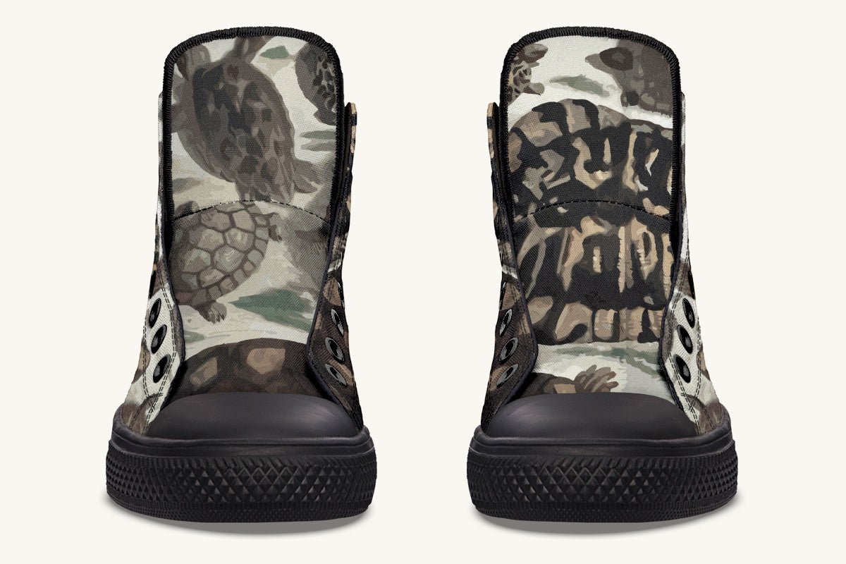 Turtle Time Desaturated Hightops - Jaded Lament